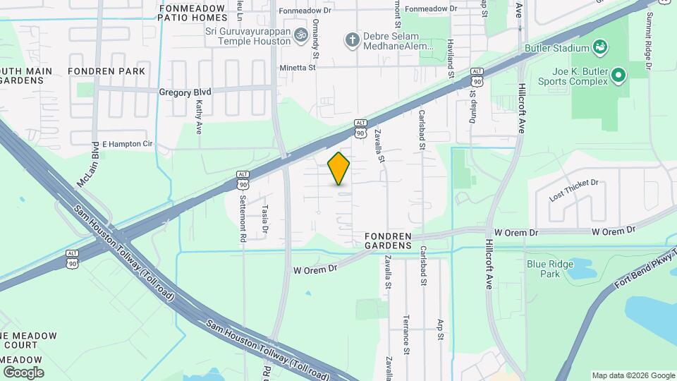 12300 Hodges St Map and Location Details