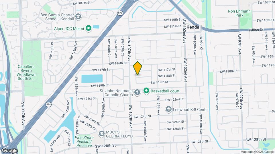 10543 SW 118th St Map and Location Details