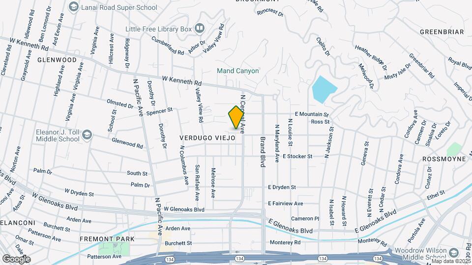 Glendale Garden Homes Mapa y Detalles de la Ubicación