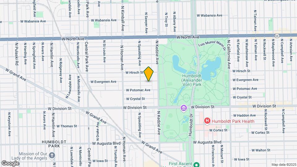 3233 W Evergreen Ave Map and Location Details