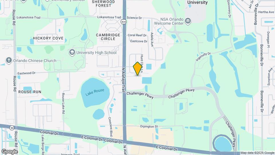 2539 N Alafaya Trail Map and Location Details