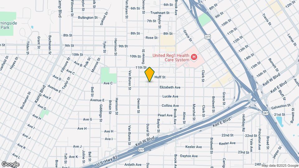 1814 Elizabeth Ave, Unit # A Map and Location Details
