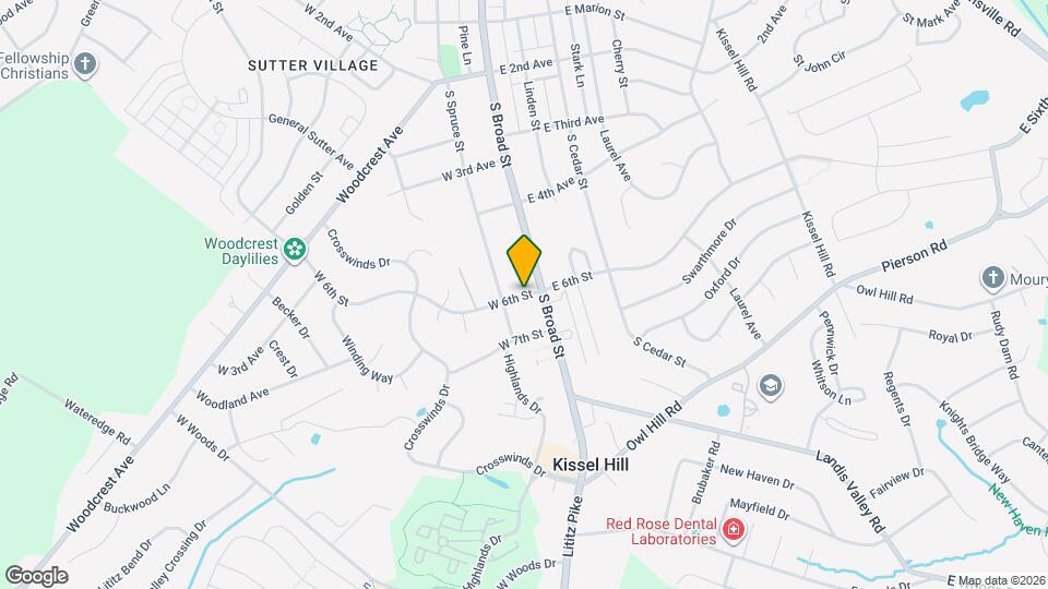 712 S Broad St Mapa y Detalles de la Ubicación