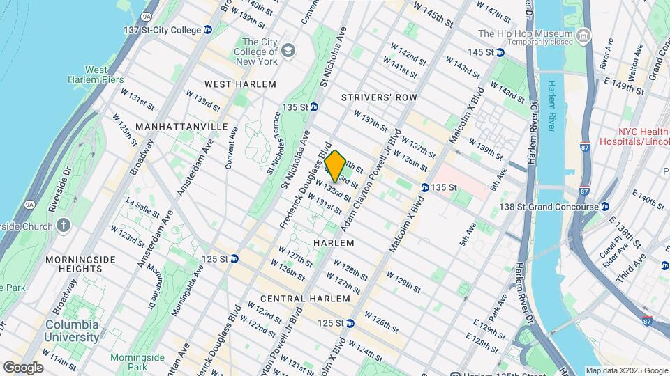 241 W 132nd St Map and Location Details