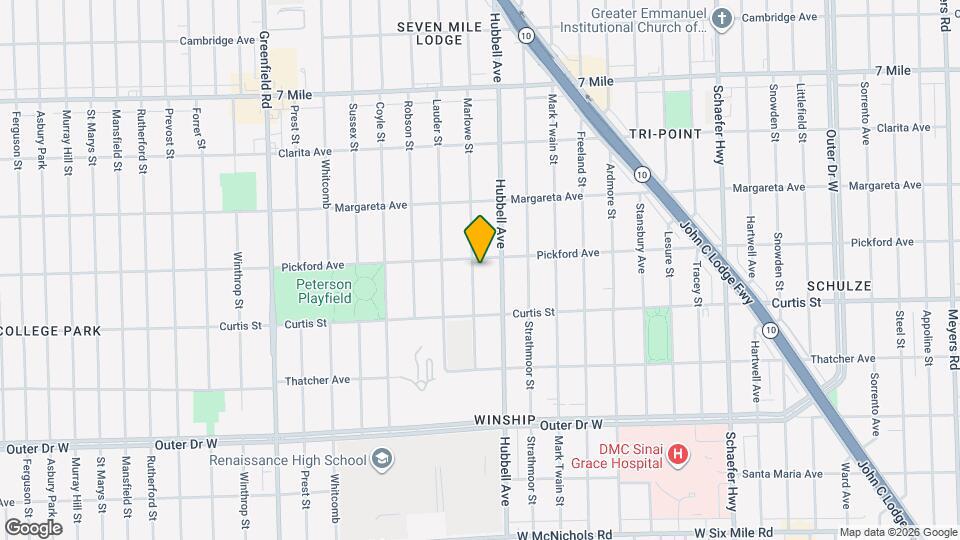 18294 Marlowe St Map and Location Details