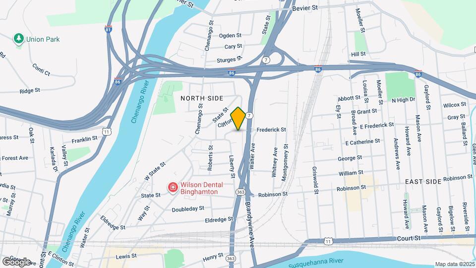 40 Frederick St, Unit # 1 Map and Location Details