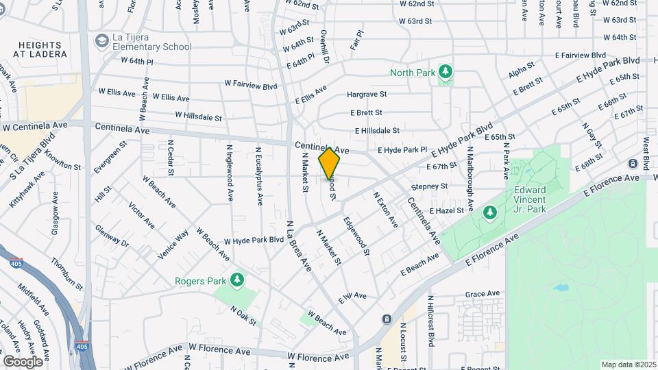 817 Edgewood St Map and Location Details