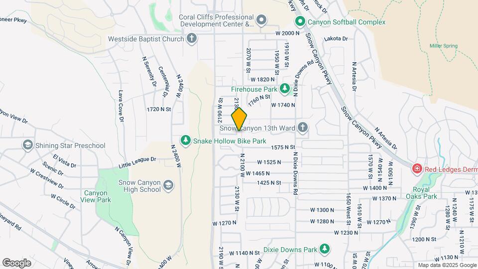 1614 N 2130 W Map and Location Details