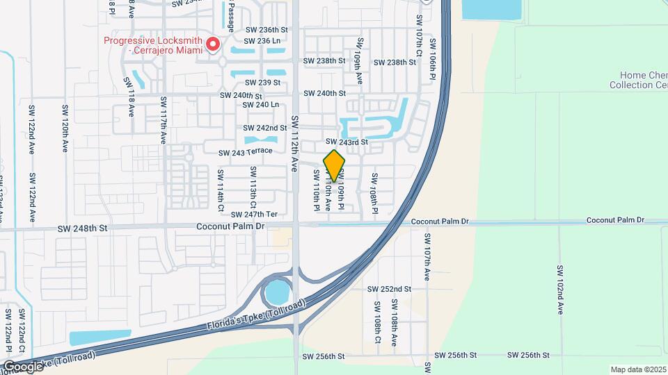 10975 SW 246th St Map and Location Details