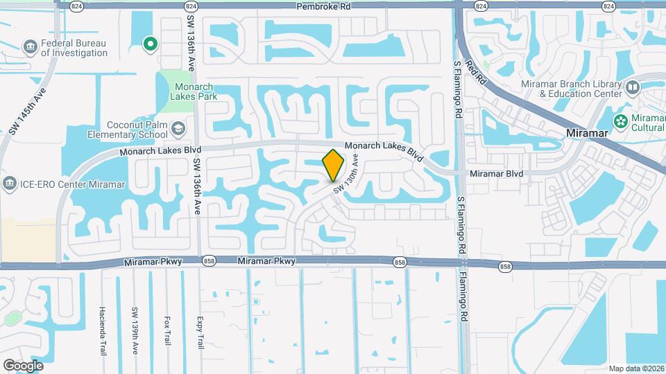 2789 SW 130th Terrace Map and Location Details