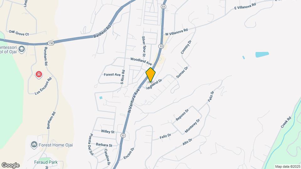 Ojai Miramonte Apartments Map and Location Details