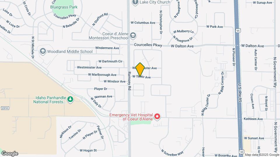 1490 W Timor Ave Map and Location Details