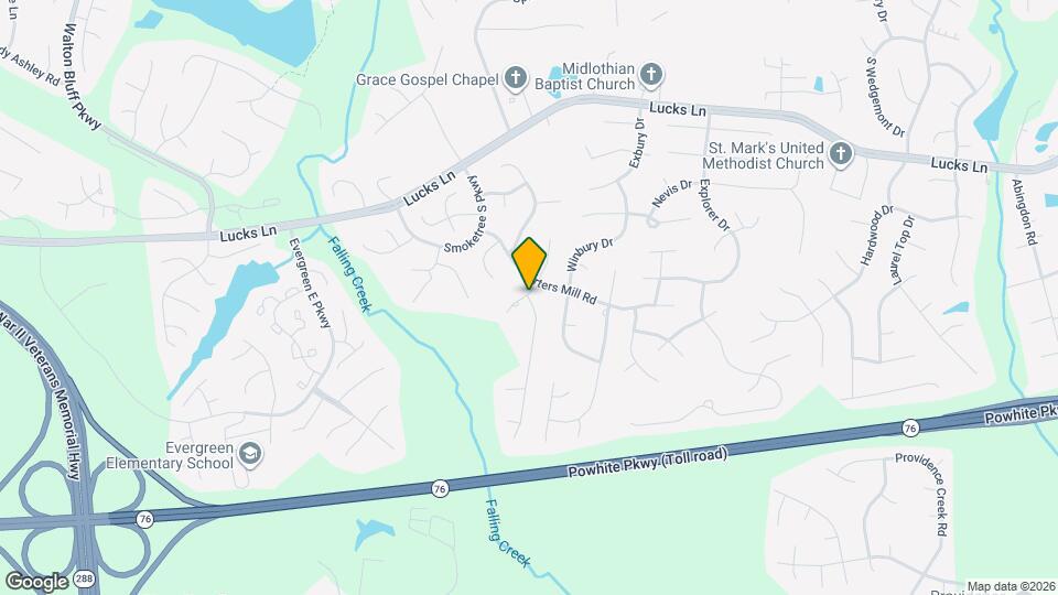 1517 Porters Mill Ln Mapa y Detalles de la Ubicación