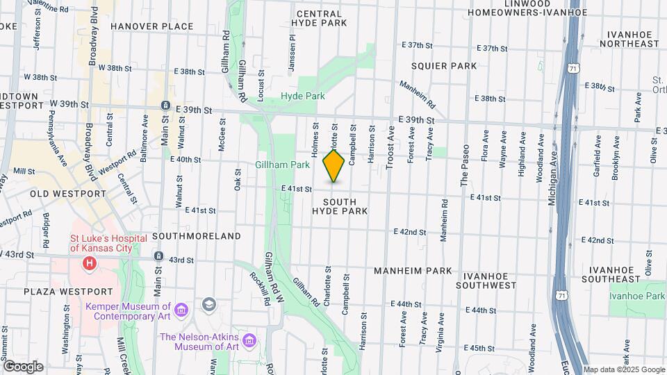 800 E 41st St Map and Location Details