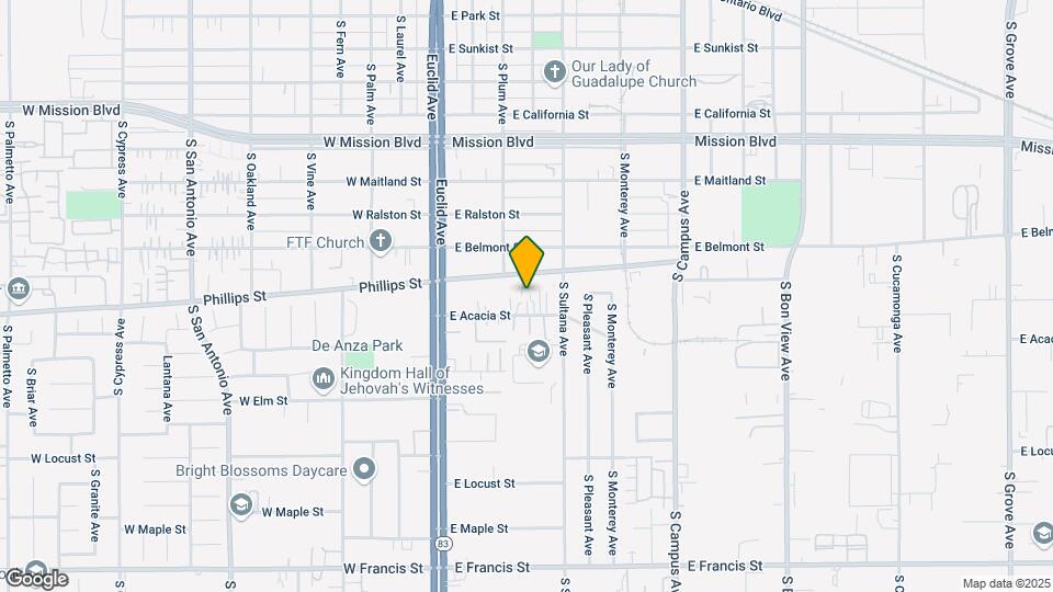 329 E Acacia St Map and Location Details