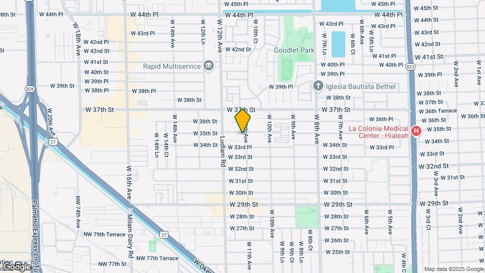1100 W 35th St Map and Location Details