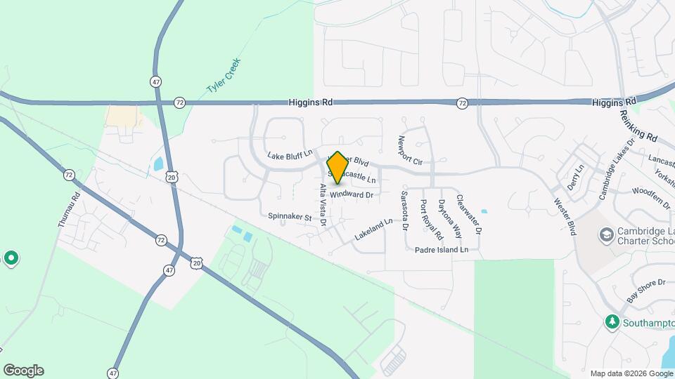 1678 Windward Dr Map and Location Details