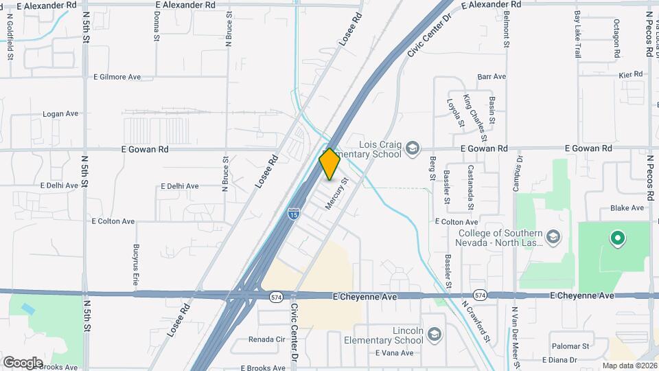 3505 Mercury St Map and Location Details
