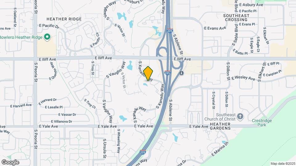 2429 S Xanadu Way Map and Location Details