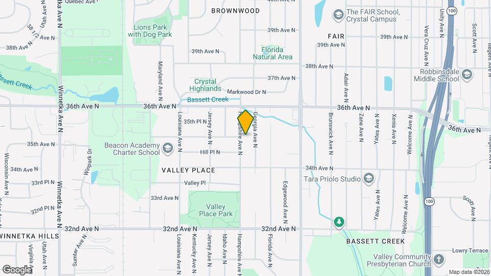 3454 Hampshire Ave N Map and Location Details