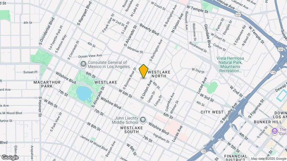 416 S Burlington Ave Mapa y Detalles de la Ubicación