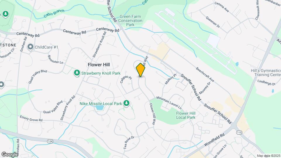 18717 Flower Hill Way Map and Location Details