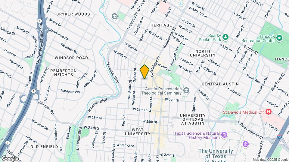 2811 Rio Grande St, Unit 301 Map and Location Details