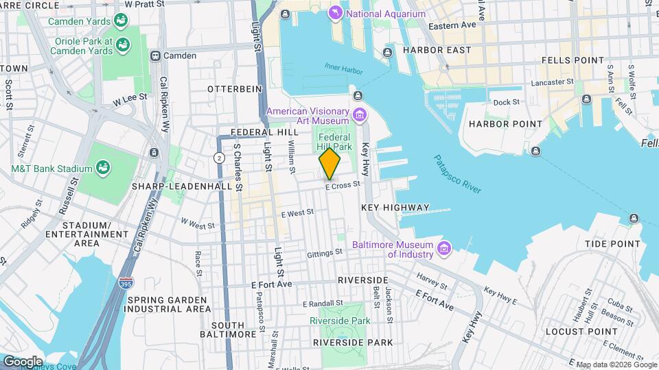 400 E Cross St Map and Location Details