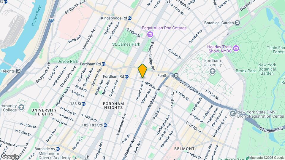 269-271 E 188th St Mapa y Detalles de la Ubicación
