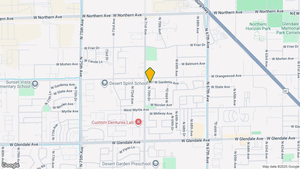 7059 W Gardenia Ave Map and Location Details