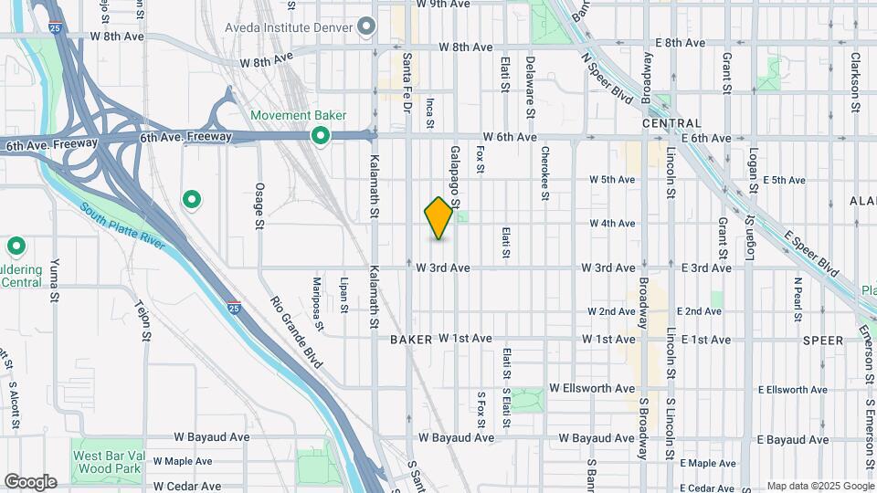 338 Inca St Map and Location Details