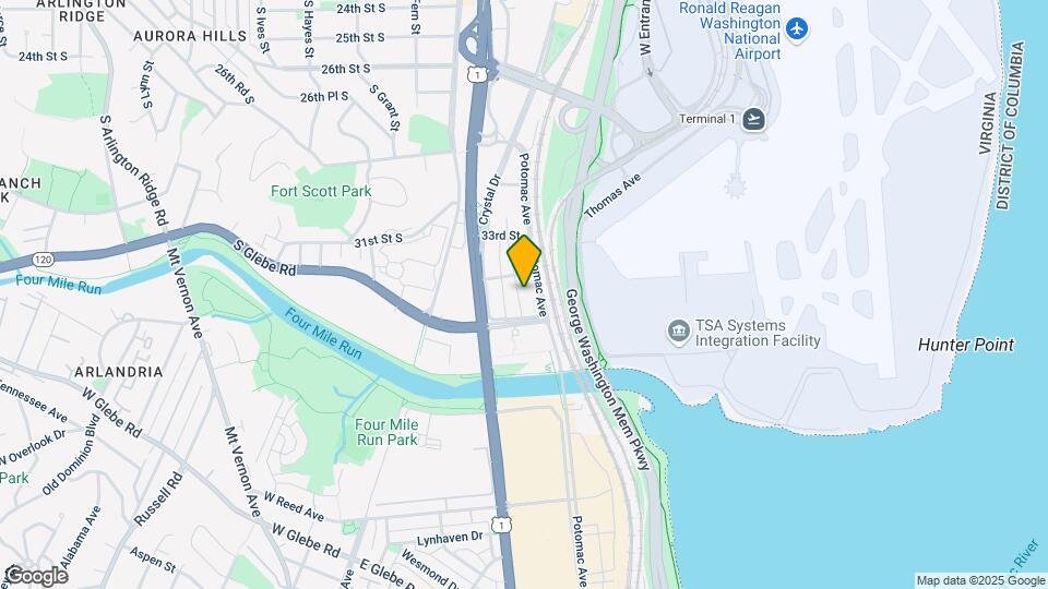 Camden Potomac Yard Map and Location Details