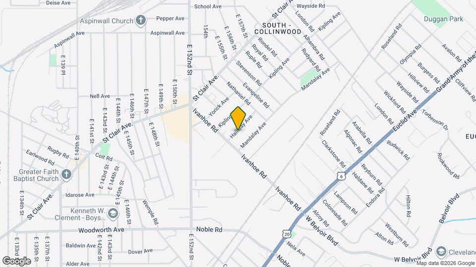 15624 Halliday Ave Map and Location Details