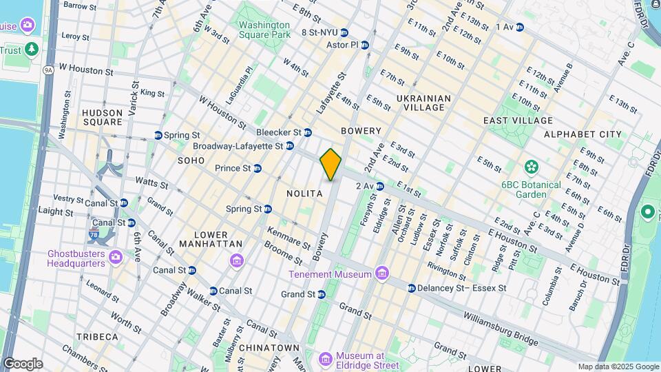 264 Bowery Map and Location Details