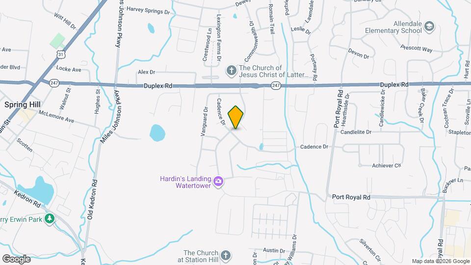 4027 Cadence Dr Mapa y Detalles de la Ubicación