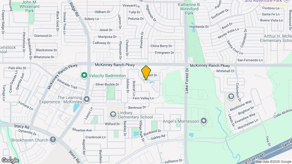 4213 Pecan Bend Ln Map and Location Details