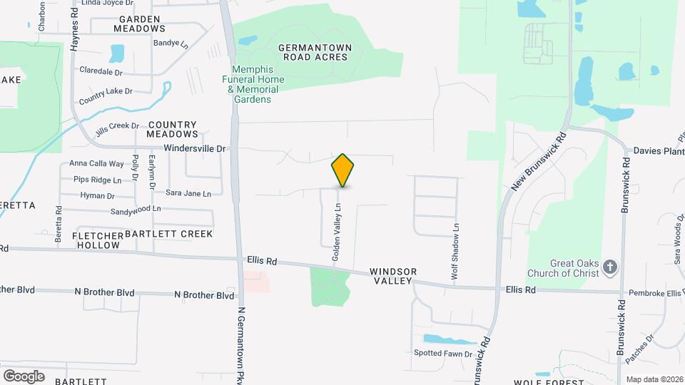 3512 Golden Valley Ln Map and Location Details
