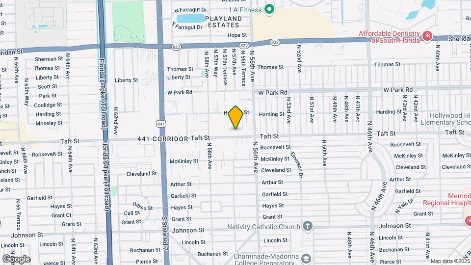 5635 Taft St Map and Location Details