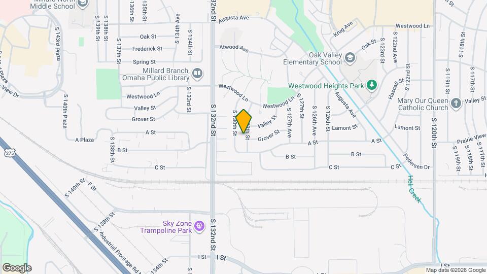 3422 S 129th St Map and Location Details