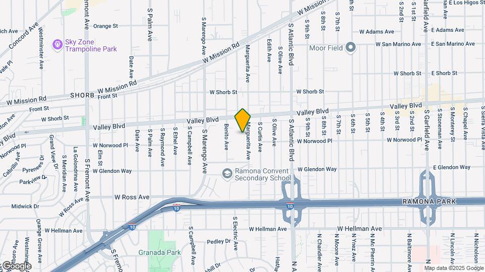 1505 S Marguerita Ave Map and Location Details