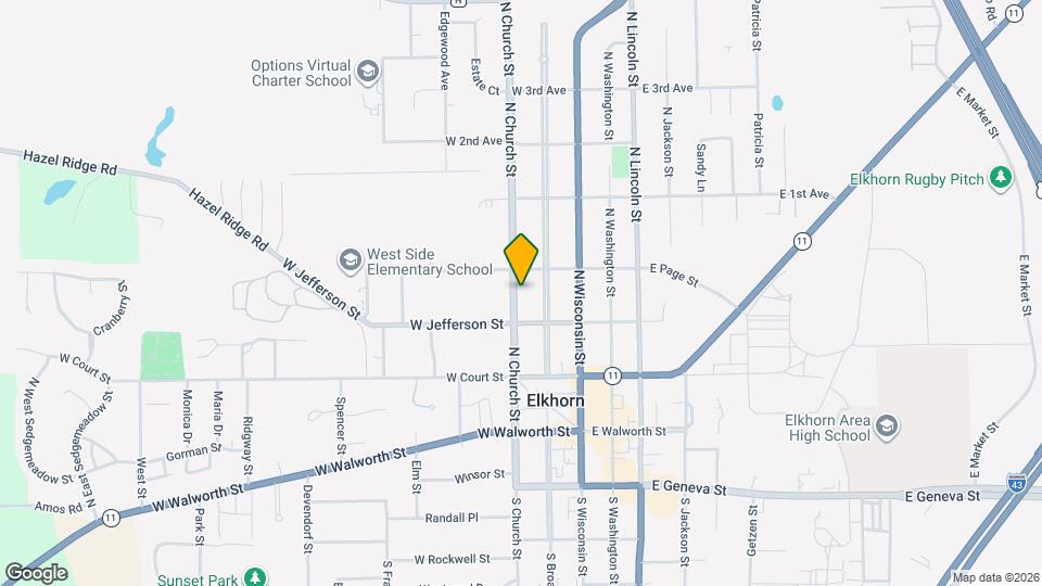 213 N Church St Map and Location Details