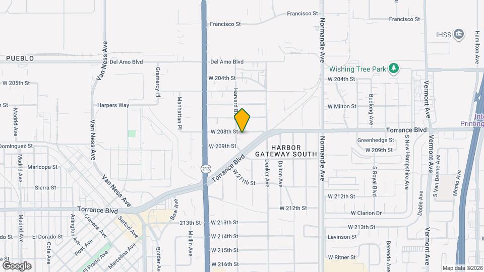 1566 W 208th St Map and Location Details