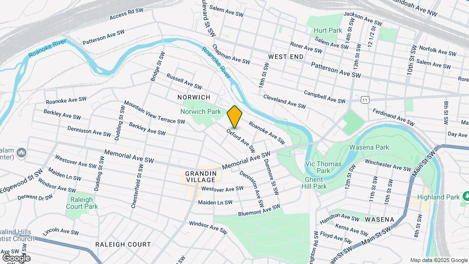 1843 Oxford Ave SW Mapa y Detalles de la Ubicación