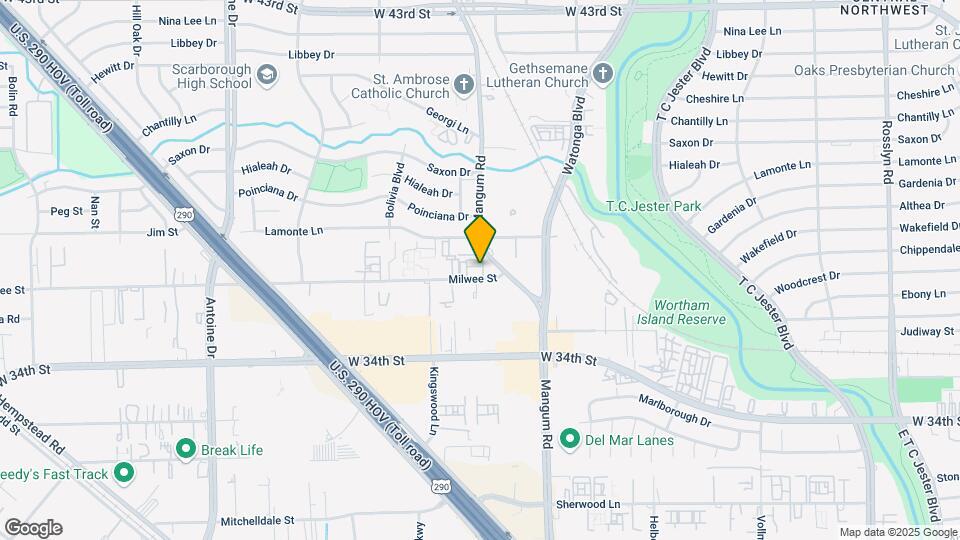 4846 Milwee St Map and Location Details