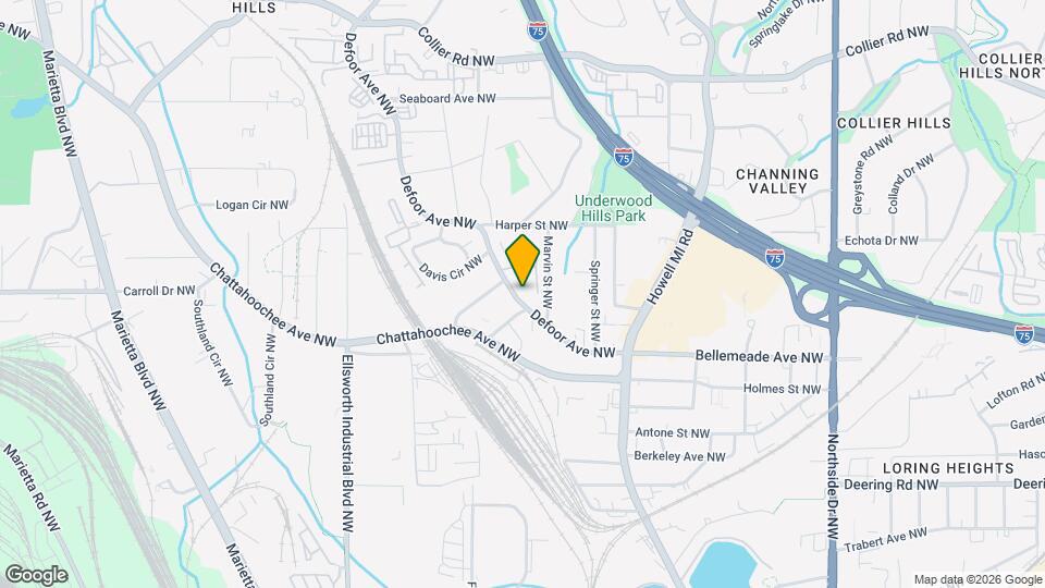 1727 Defoor Ave NW Map and Location Details