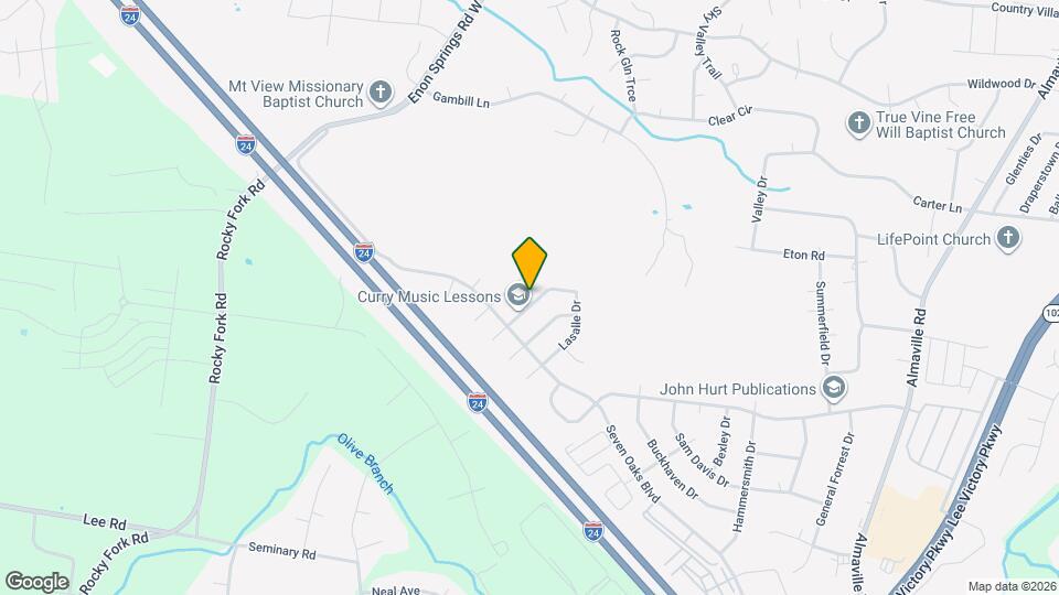 1262 Lasalle Dr Map and Location Details