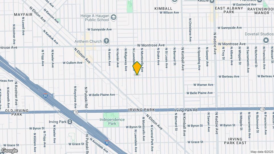 4201 N Lawndale Ave Mapa y Detalles de la Ubicación