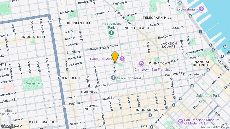 1254 Taylor St Mapa y Detalles de la Ubicación