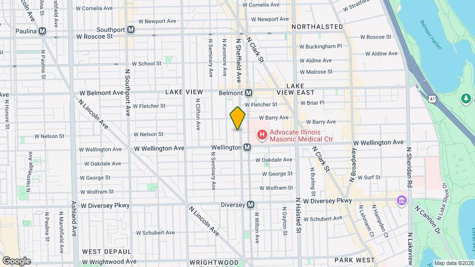 3024 N Sheffield Ave Map and Location Details