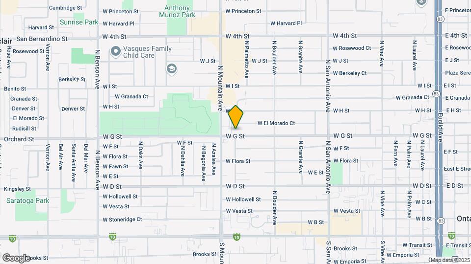 1034 W G St Map and Location Details